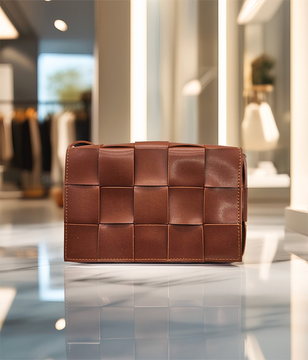 Seville Sakura Vegan Leather Purse in Light Brown