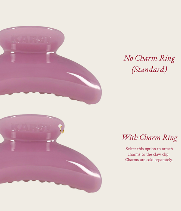 Superclip Hair Claw â€” Baby with Gold Charm Ring