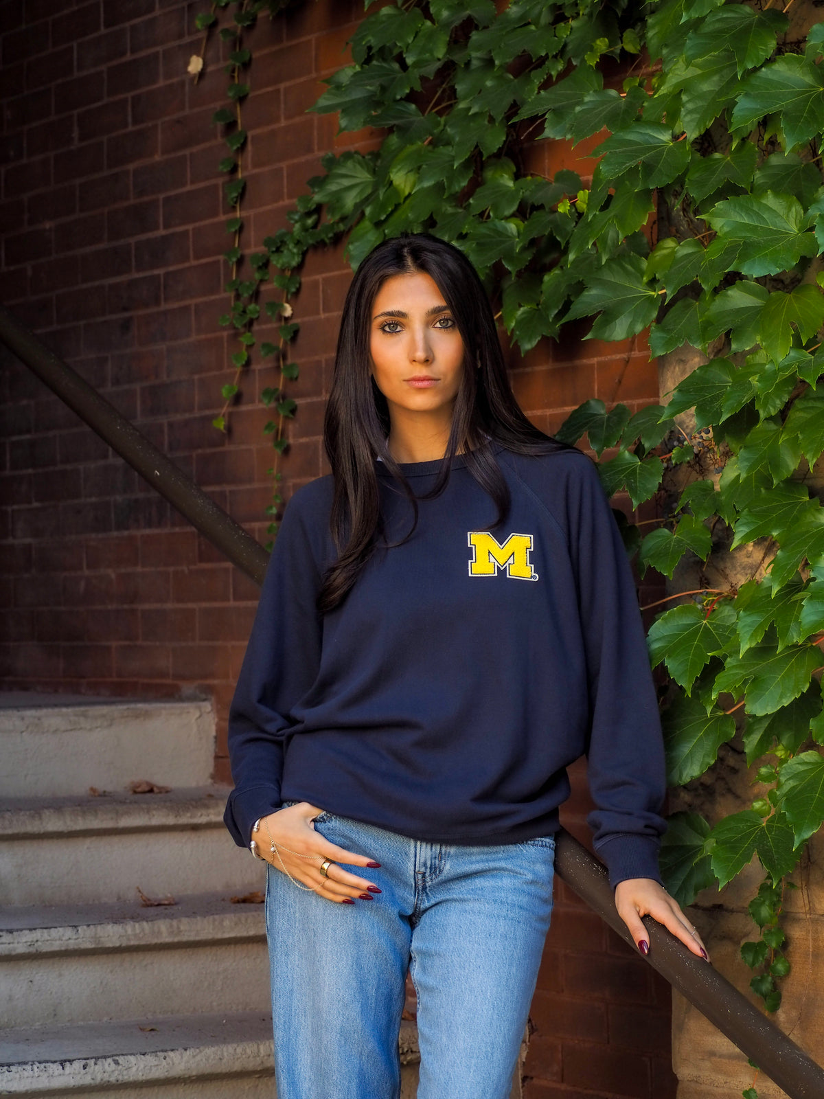 Womens University of Michigan Coastal Cloud Crew