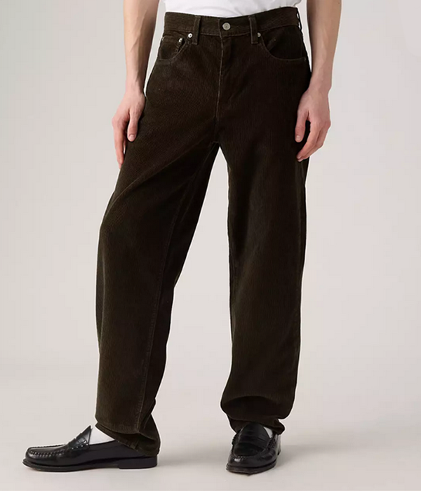 Mens 568 Loose Straight Black Olive 10W Cord