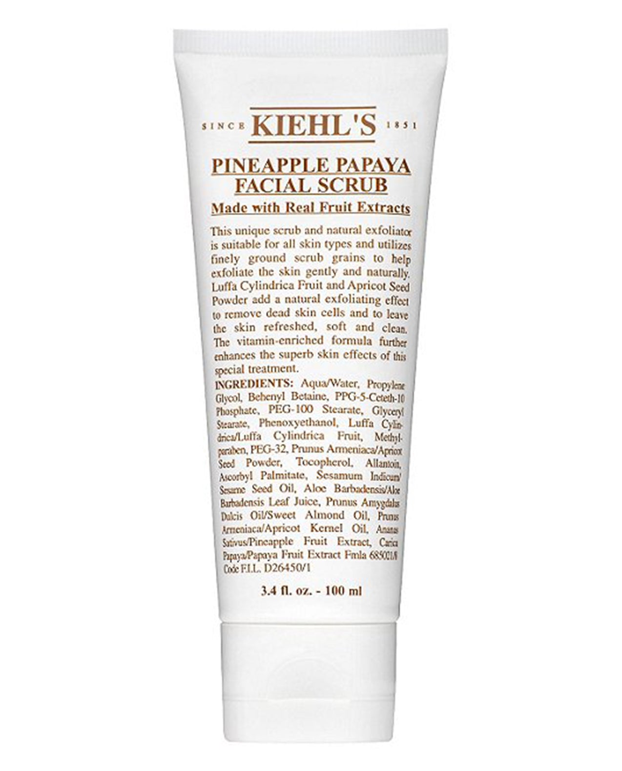KIEHLS 3.4oz Pineapple/Papaya Scrub