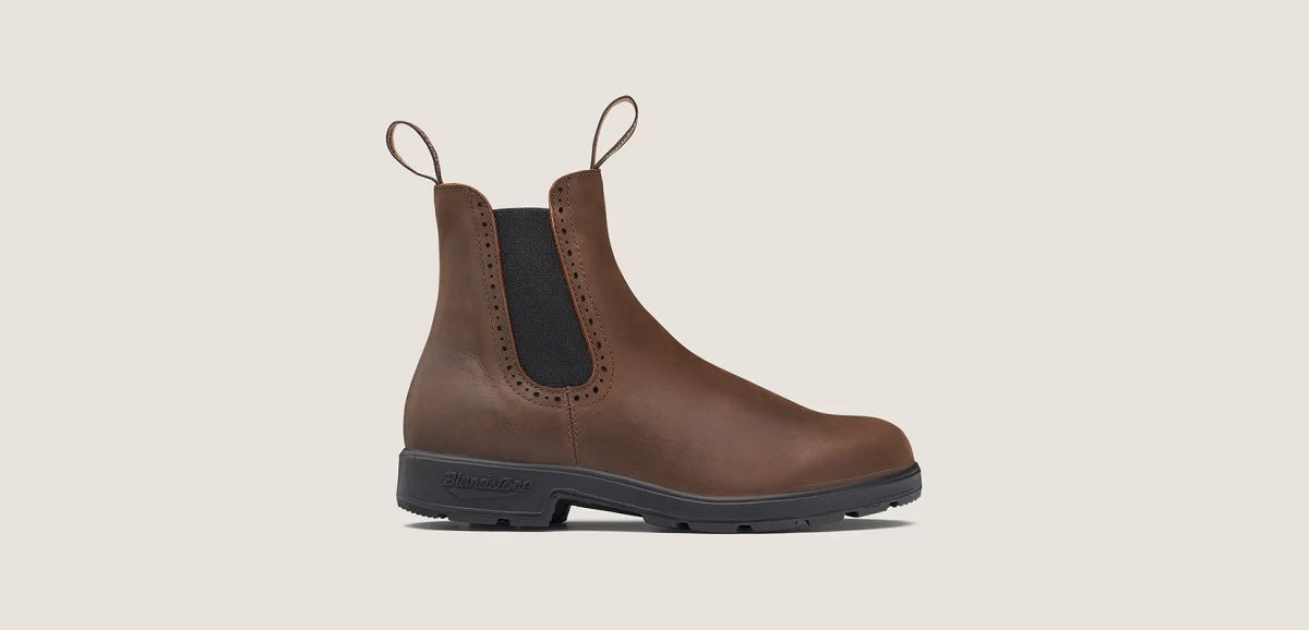 Womens Heeled Boots in Antique Brown