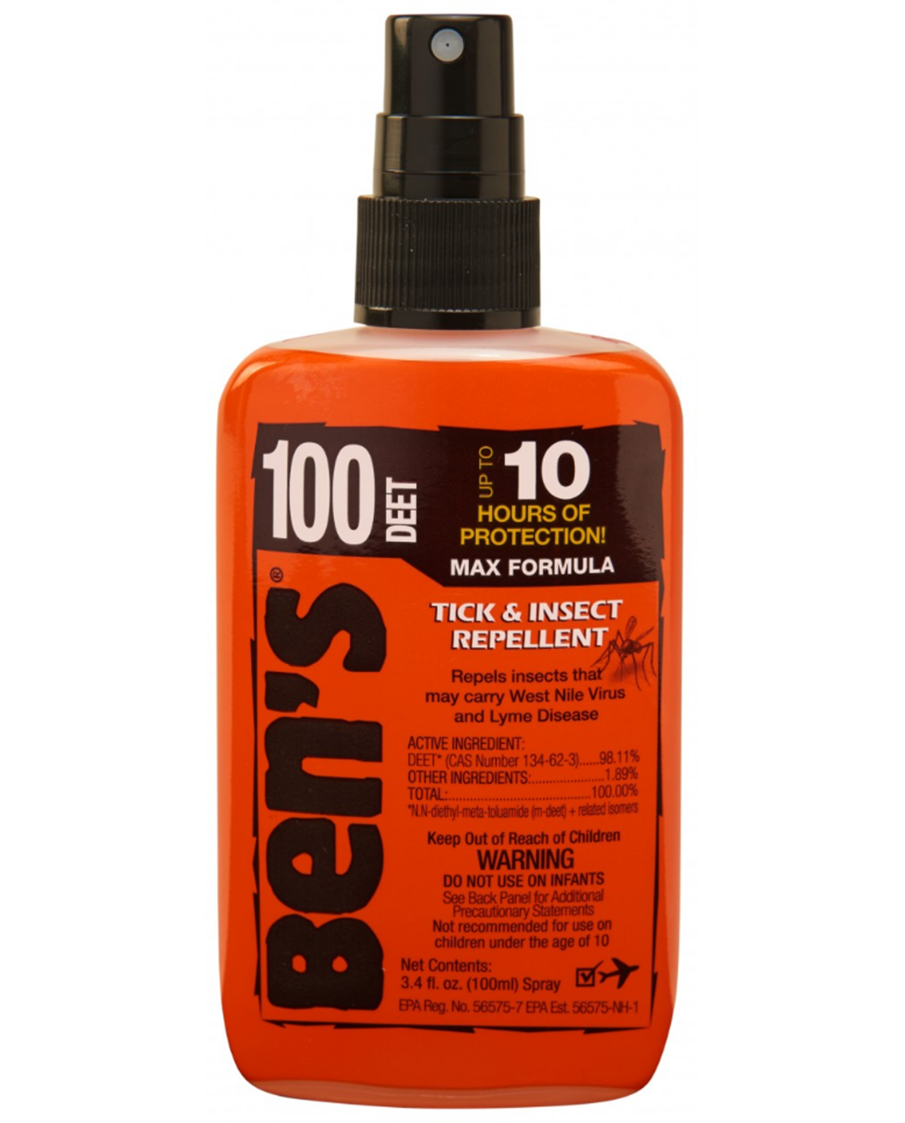 100% Deet 3.4oz Pump