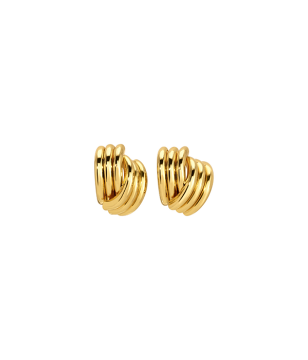 Womens Clove Earrings in Gold