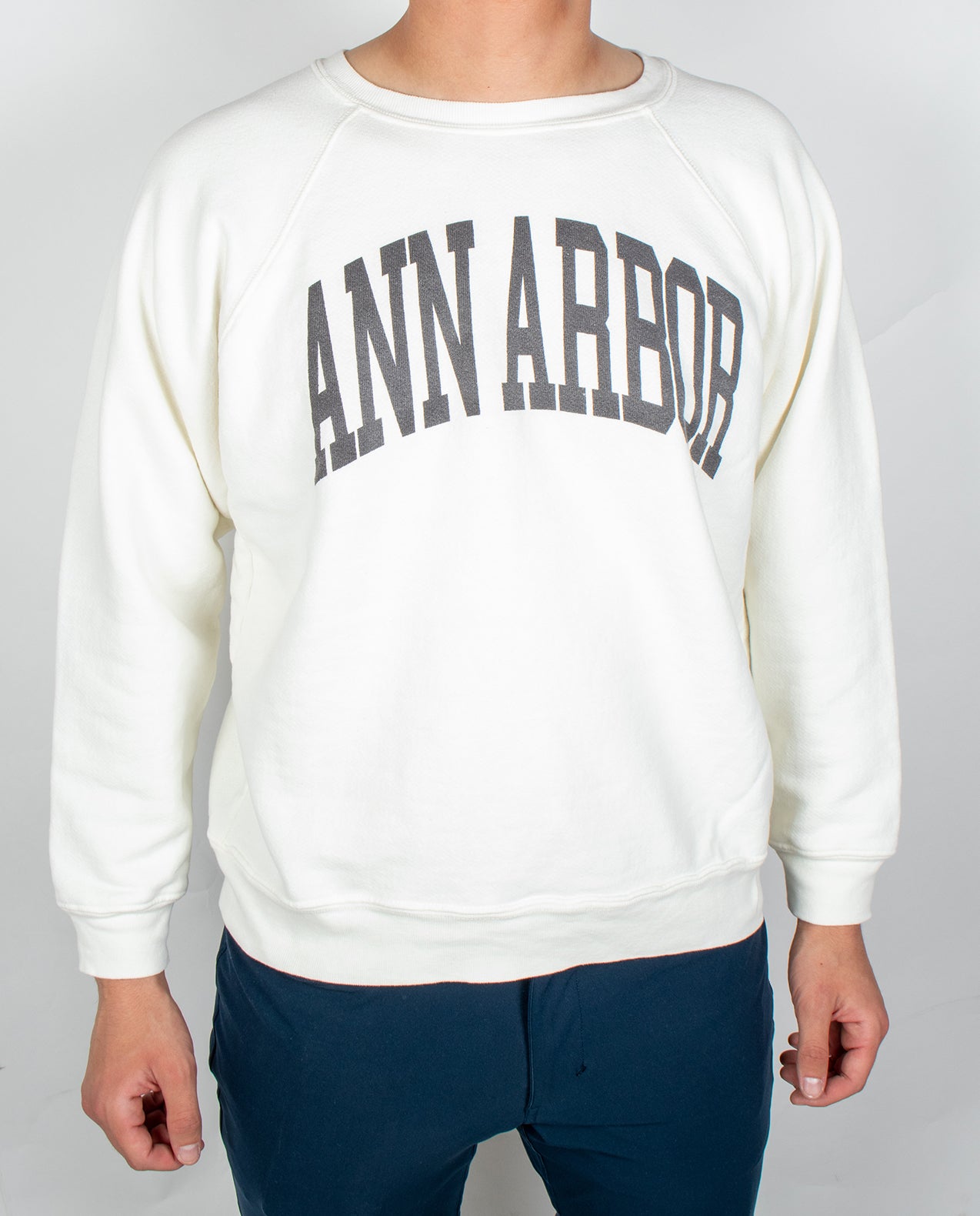 Unisex RBBL Premium Ann Arbor Terry Crew with Black Font F24