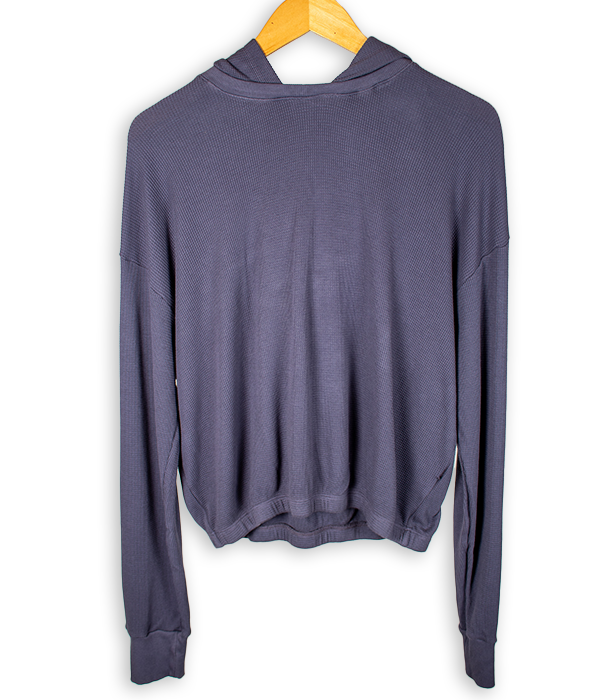 Womens Baby Thermal Pullover Hoody
