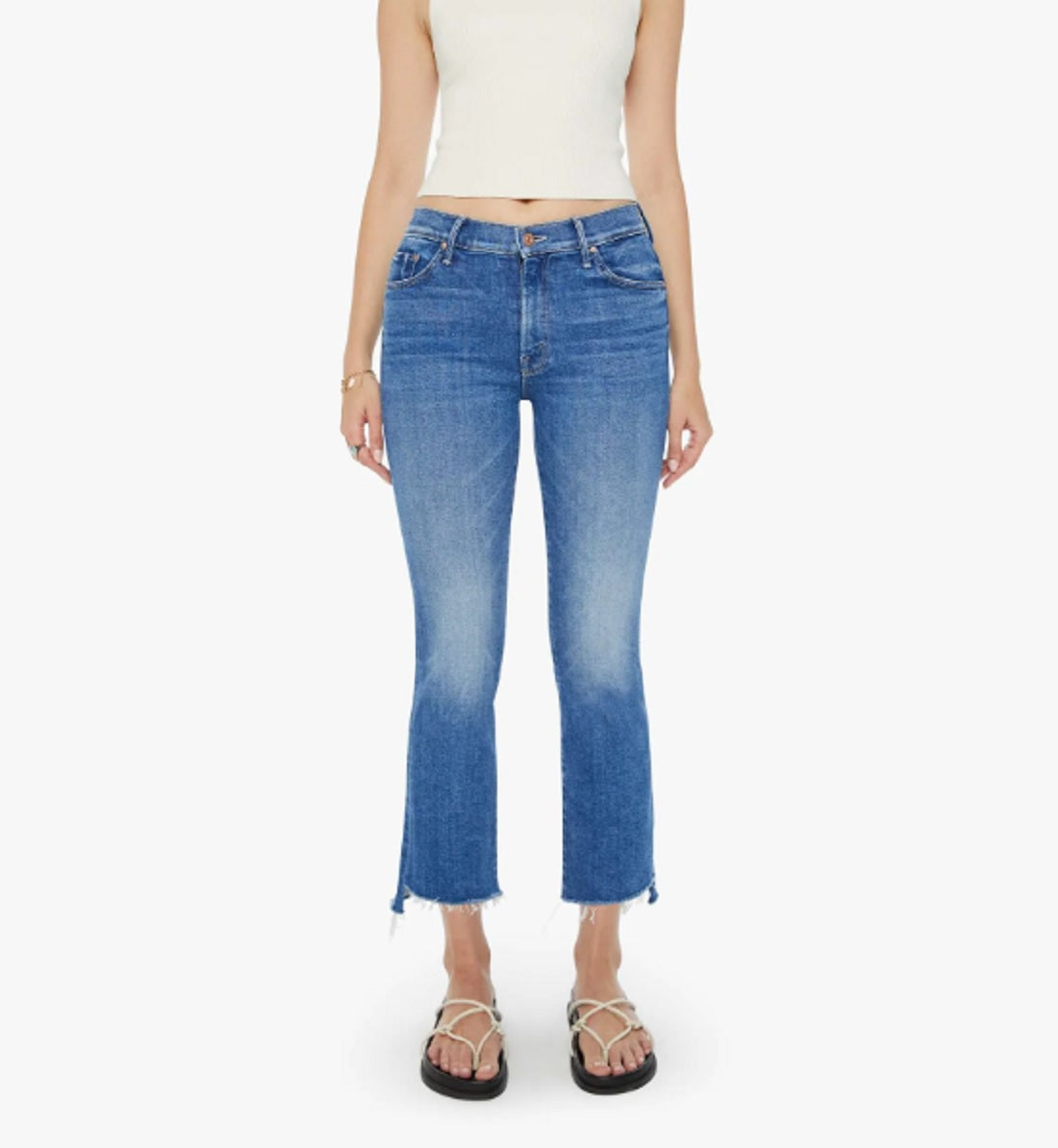 Womens Insider Crop Step Fray A