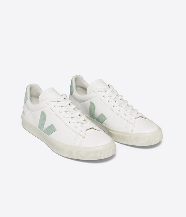 Womens Campo Chfree Leath EXT in White / Matcha