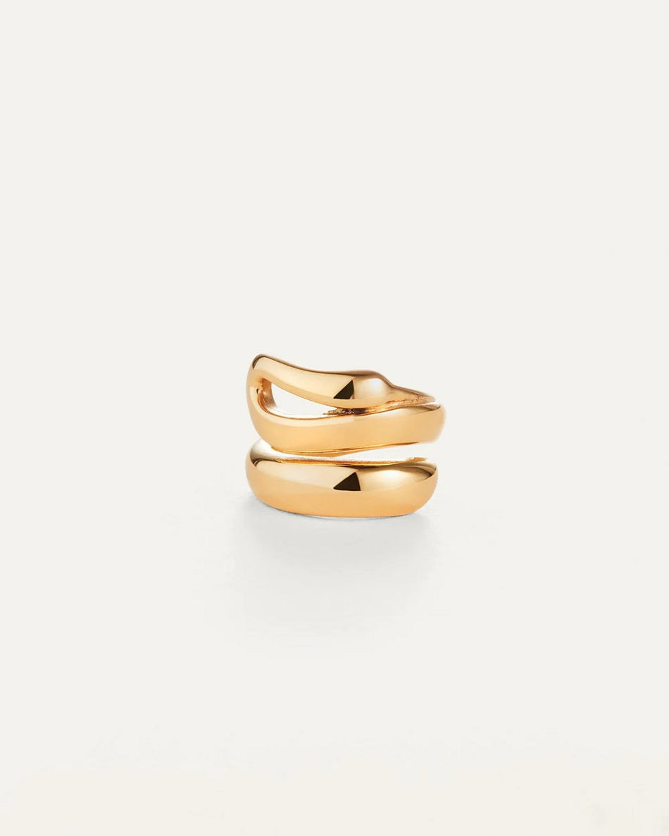 Womens SÃ©es Ring Size 7 in High Polish Gold
