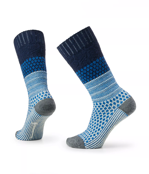 Womens Everyday Popcorn Cable Crew Socks