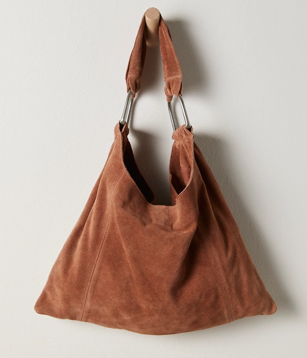 Womens Bobbi Slouch Suede Tote
