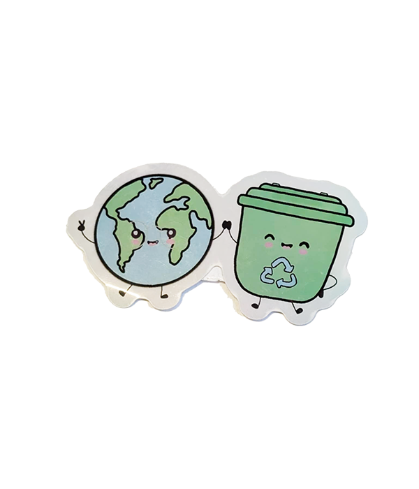 Recycle For Our Planet Sticker