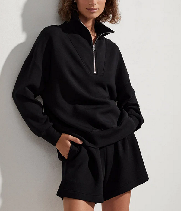 Womens Hawley Half Zip Sweat