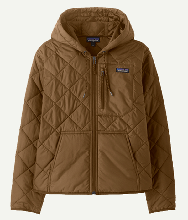 Womens Diamond Quilted Bomber Hoody