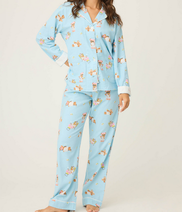 Womens PJ Set Flannels C