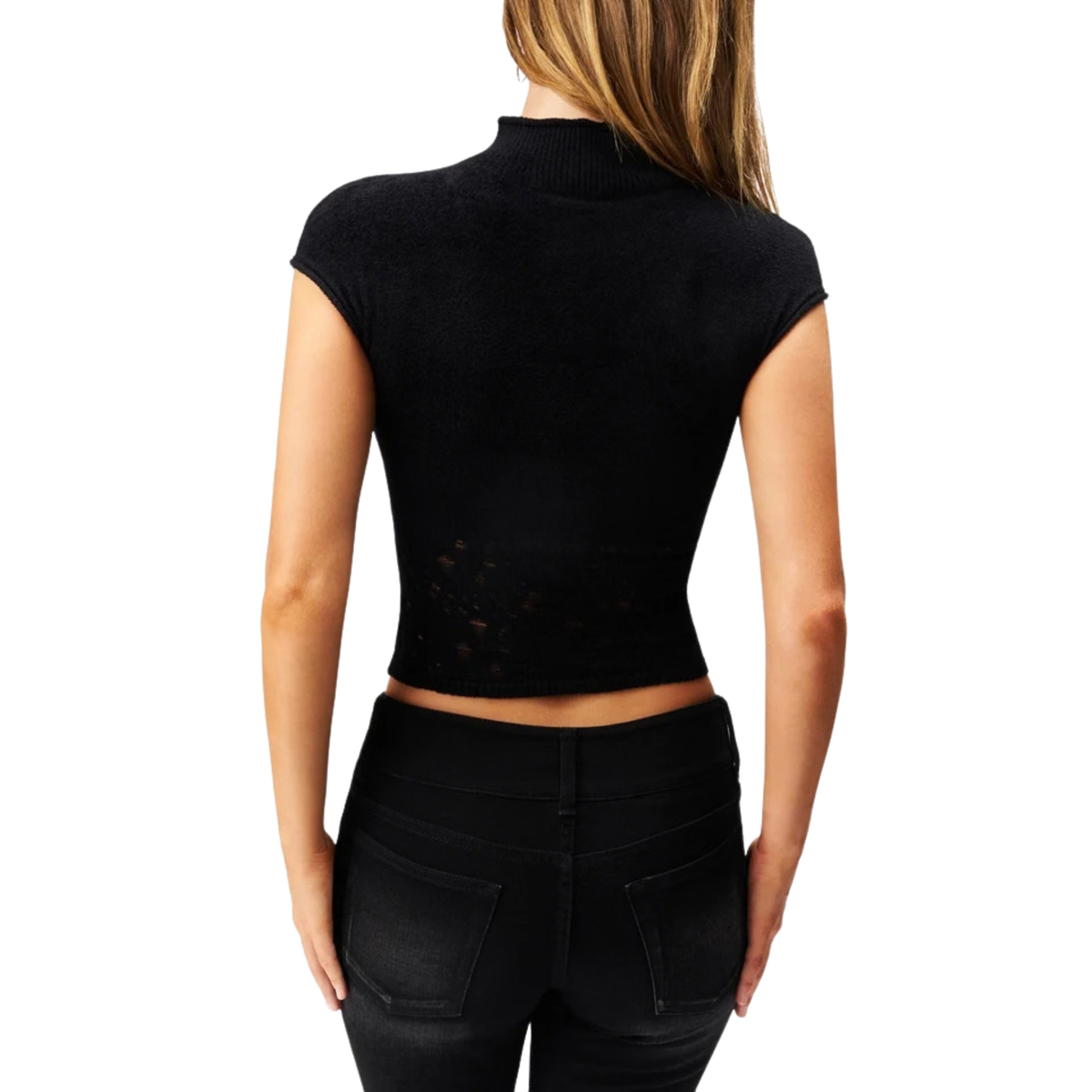 Womens Ari Mock Neck Top