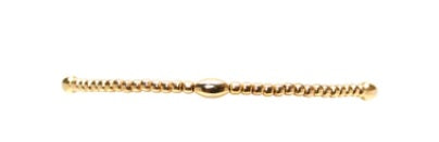 2mm Yellow Gold Filled Bracelet w/ Orzo Pattern