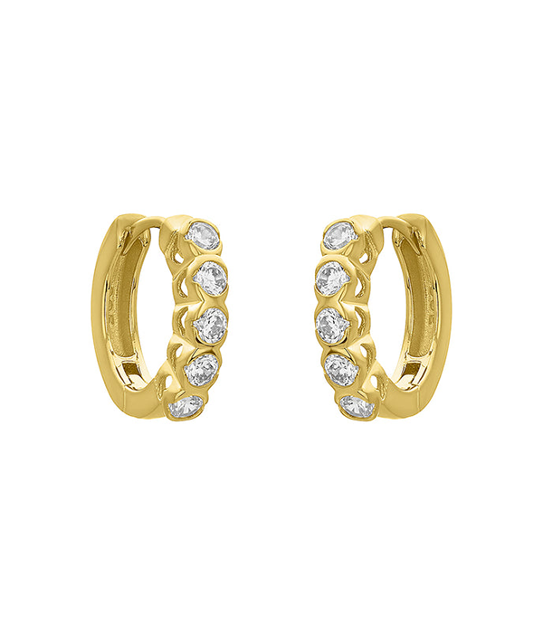 Womens Maeli Huggies in Gold