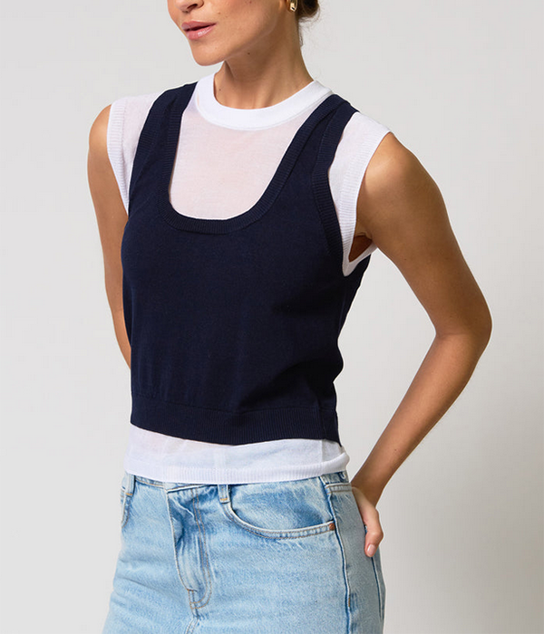 Womens Coen Double Layer Sweater