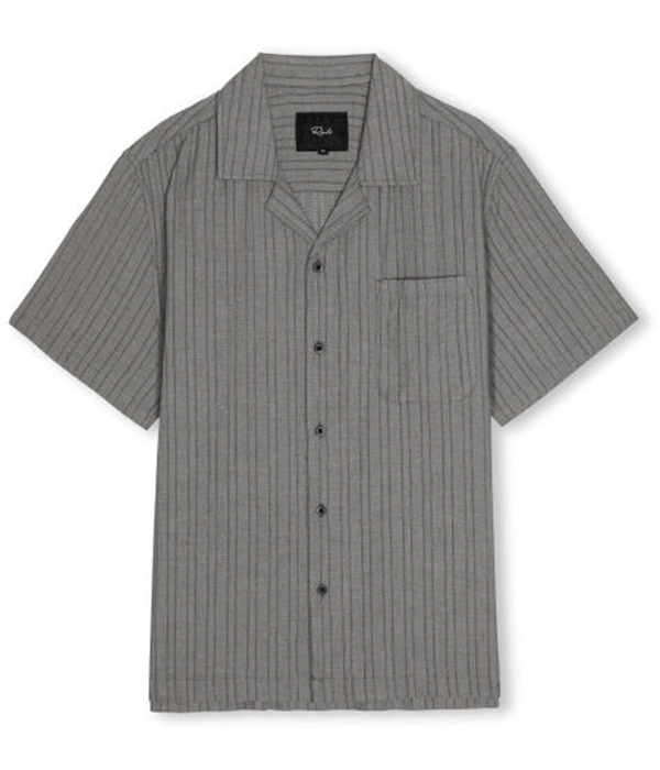 Mens Ohana Shirt in Charcoal Chambray