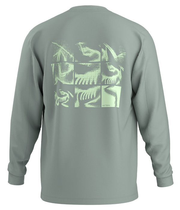 Mens Kragg SL Cotton Bird Tile LS