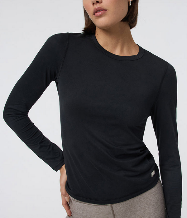 Womens LS Lux Crew Tee