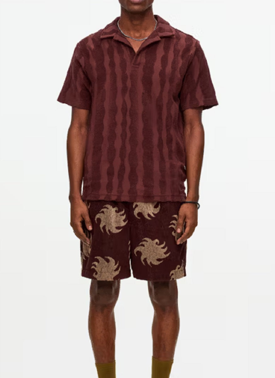 Mens Polo Terry Shirt in Totem