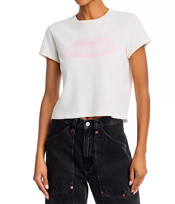 Womens 50s Kiss Me Boxy Tee