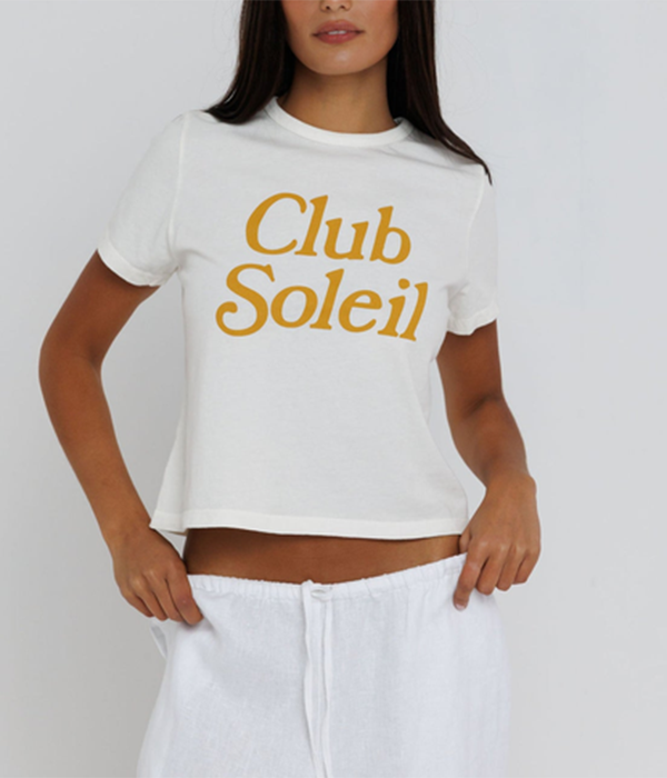 Womens Club Soleil Tiny Tee