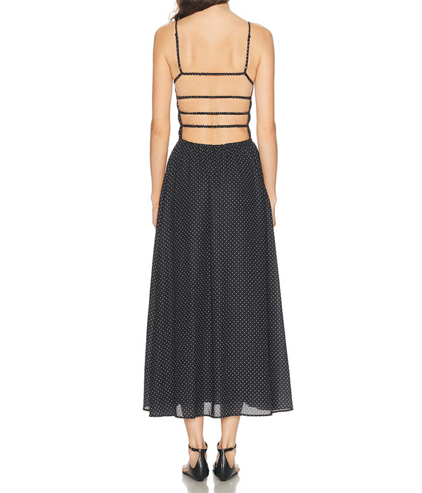 Womens Delta Dress in Noir