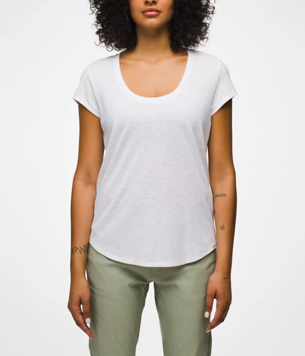 Womens Cozy Up Scoop Neck Tee