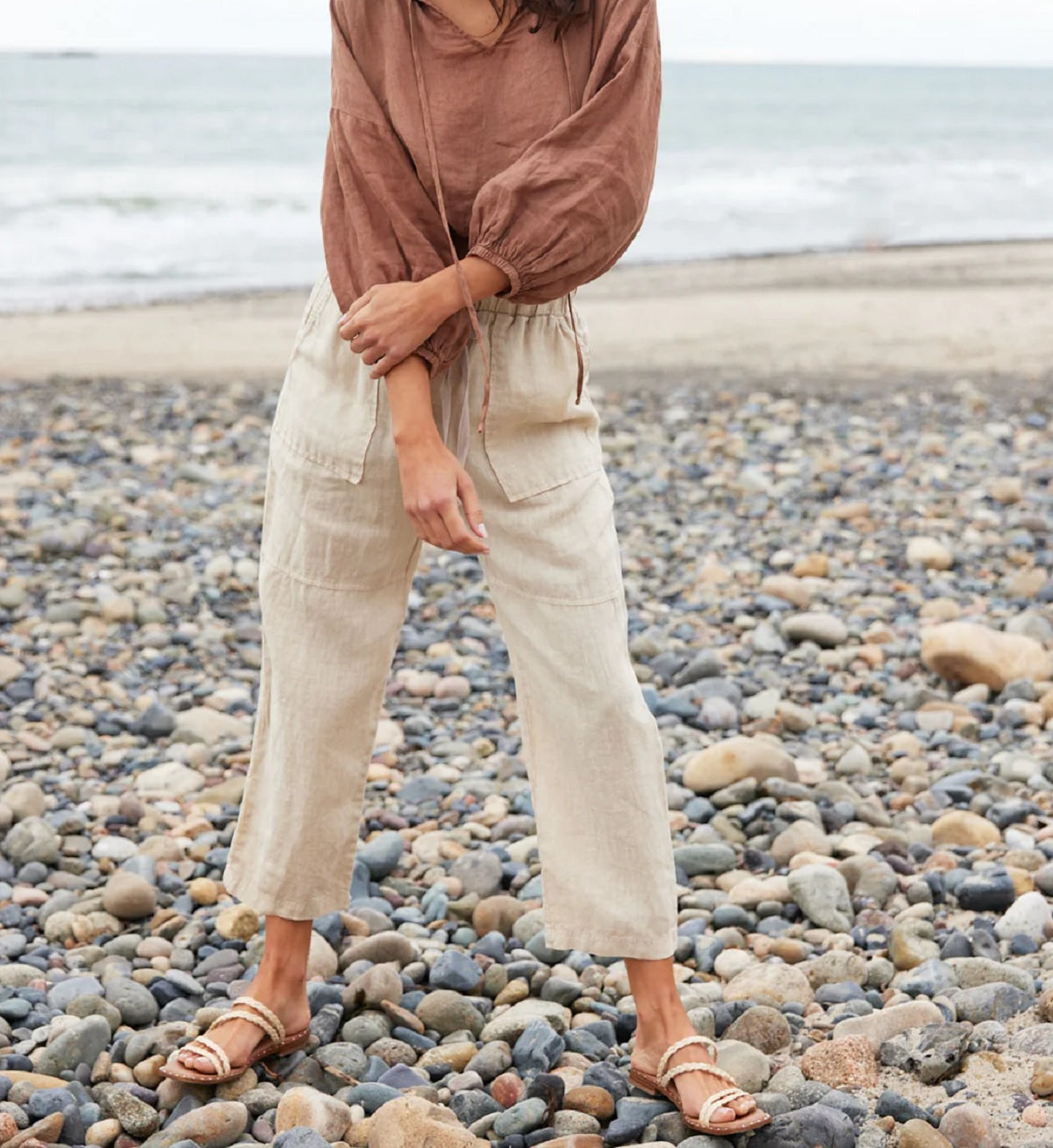 Womens Utility Tie Waist Trouser
