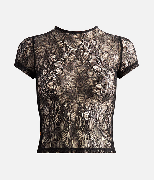 Womens Mini Tee in Black