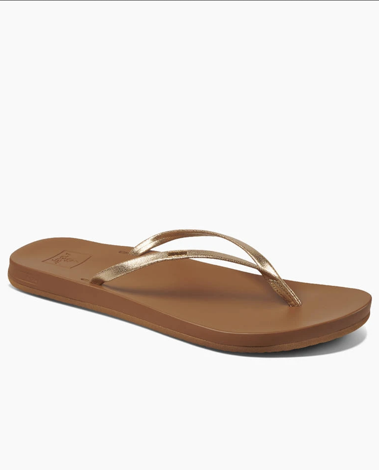 Cushion Slim in Tan/Champagne