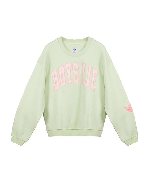 Womens Mint Razzle Dazzle V4 Kara Crewneck in Light Green