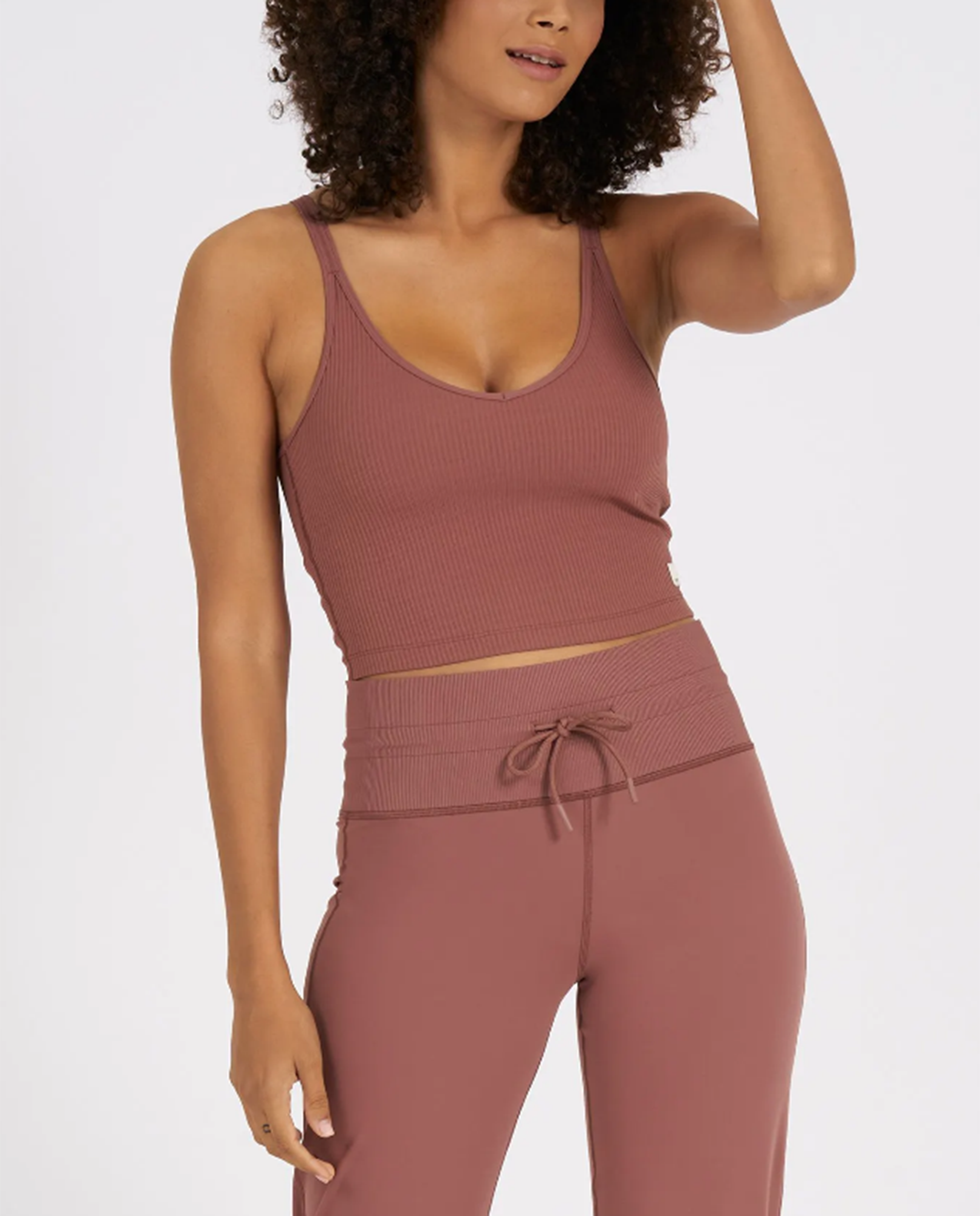 VUORI Womens Rib Crop Tank