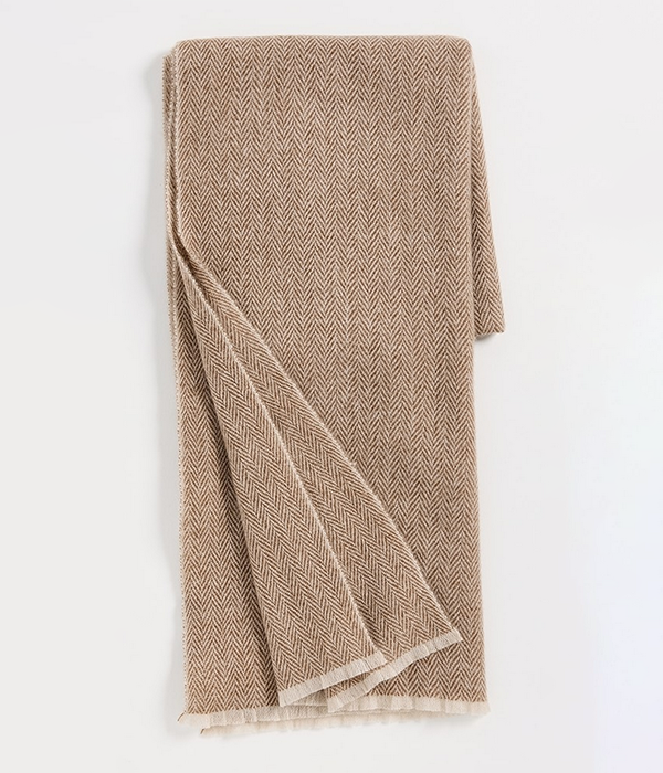 Mens Plaited Waffle Scarf