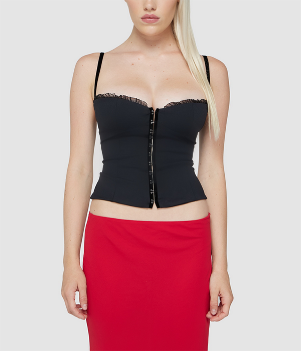 Womens Caroline Corset in Black