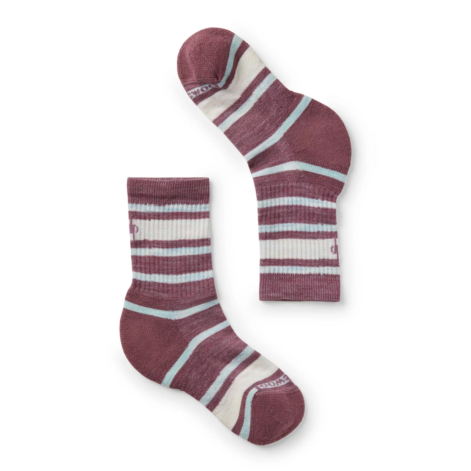 Kids Hike Light Cushion Striped Crew Socks