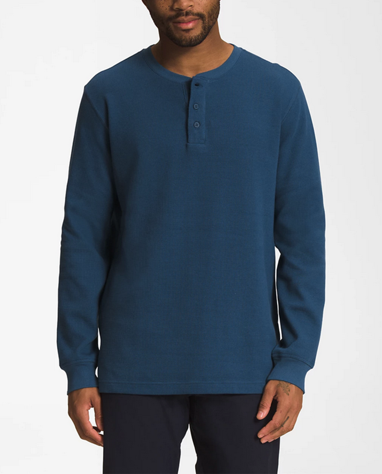 Mens Waffle L/S Henley F25