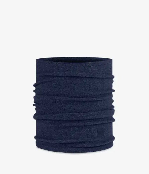 Buff Merino Fleece Solid in Navy