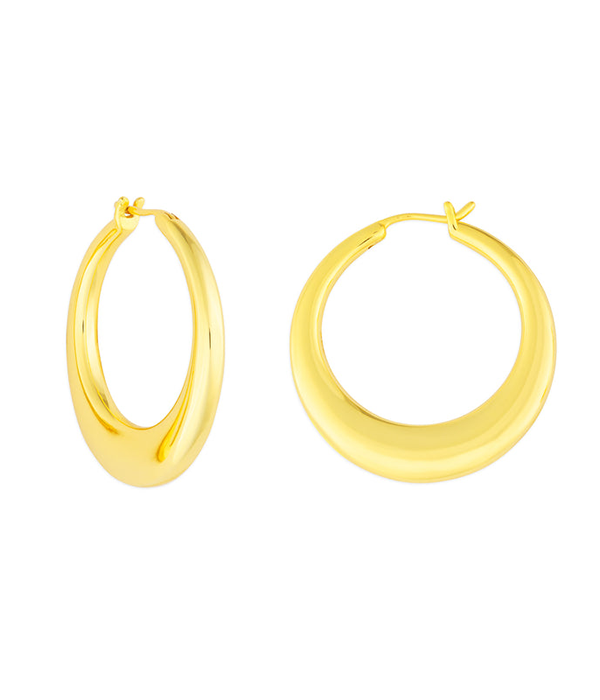 Womens Sienna Hoops in Gold