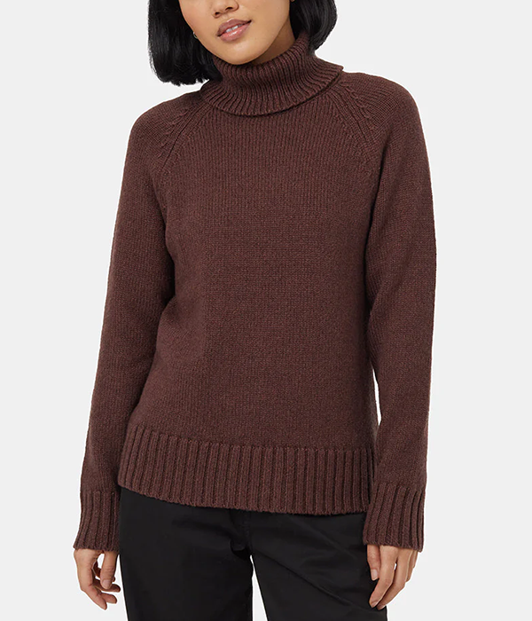 Womens Highline Wool Turtleneck Sweater