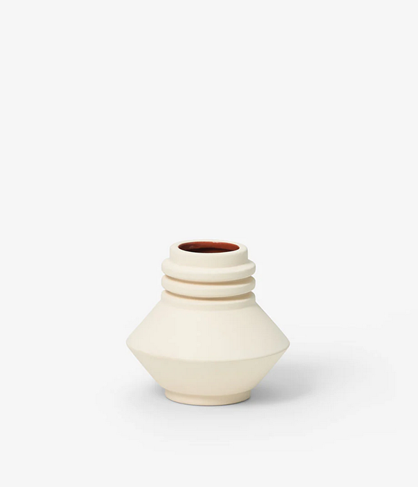 Strata Vase in Cream