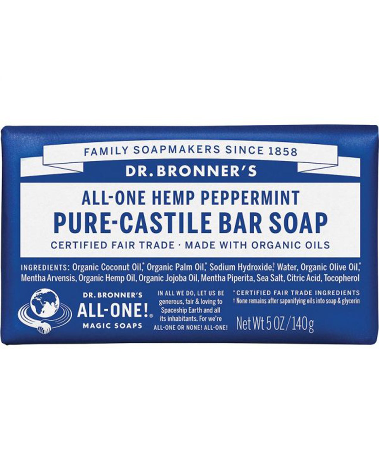 Dr. Bronners Peppermint Bar Soap