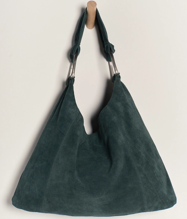 Womens Bobbi Slouch Suede Tote