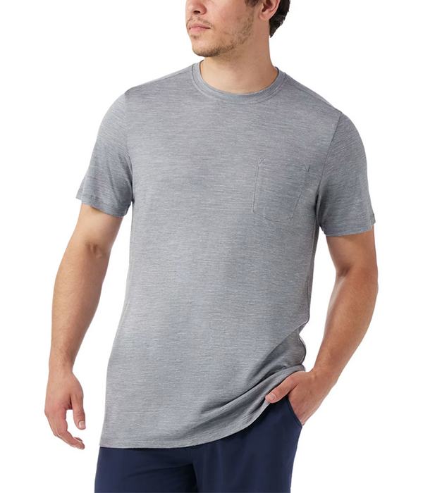 Mens Merino Hemp Blend Pocket Tee