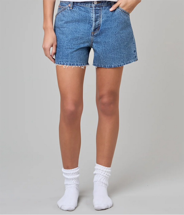 Womens Cut Off Shorts in Classic Blue