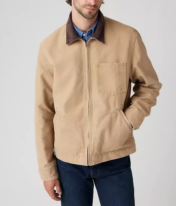 Mens Full Zip Mechanics TRKR in  Scary Tigers Eye