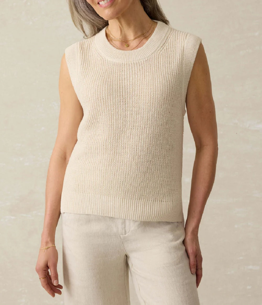 Womens Miramar Linen Sweater Tank